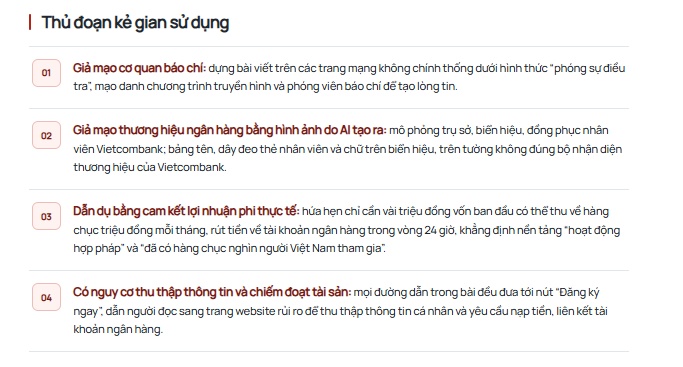 Vietcombank nói gì khi loạt bài viết gắn thương hiệu ngân hàng thời gian gần đây