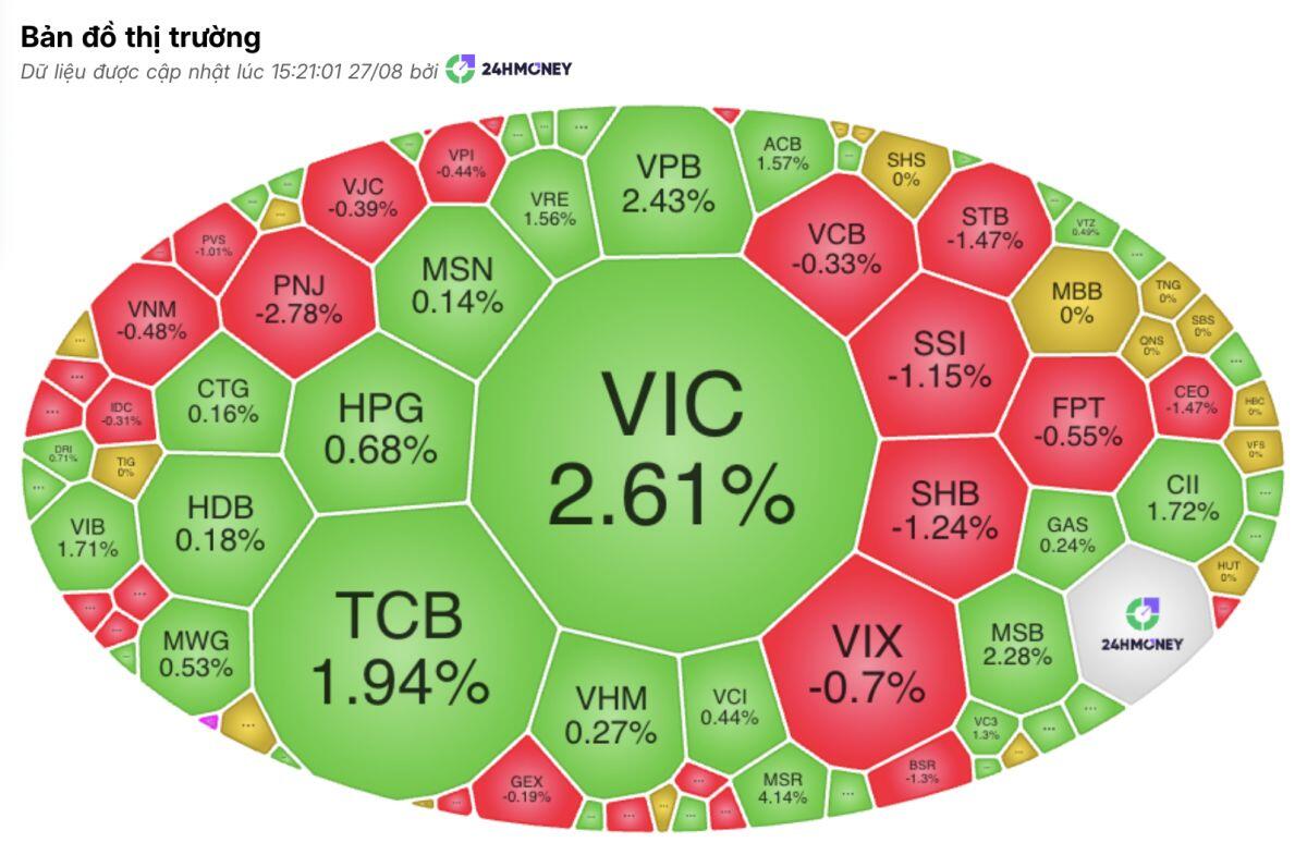 VIC một mình kéo gần 10 điểm VN-Index: Cú kéo trụ hé lộ điều gì?