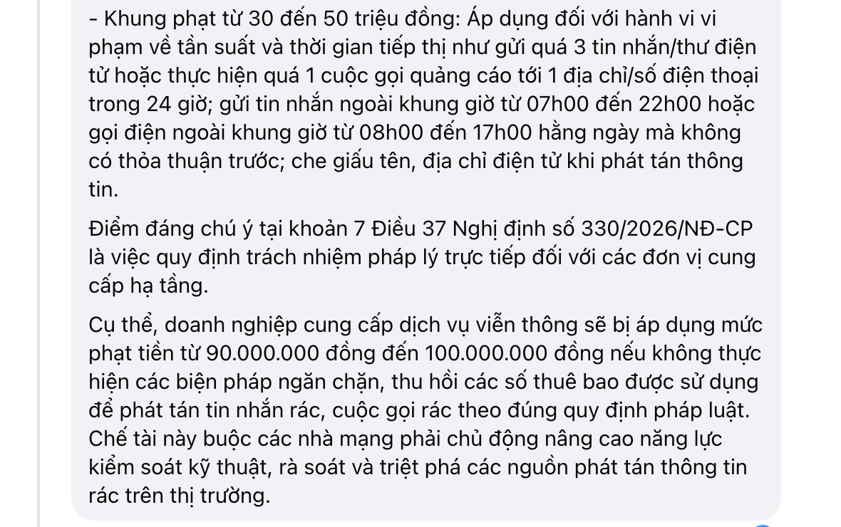 Chính thức siết cuộc gọi, tin nhắn rác