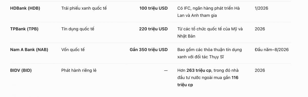 Ngân hàng Việt đang bước vào cuộc đua hút vốn ngoại