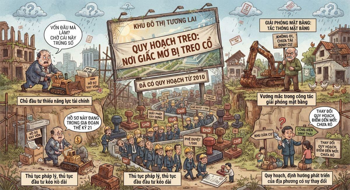 “Quy hoạch treo” là gì mà người có đất cũng phải… đứng hình?