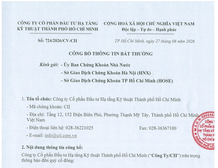 Liên danh CII - CII PPP - IMIC là NĐT dự án Quốc lộ 13