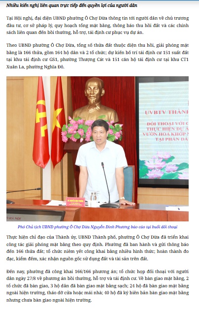 Chỉ 10 ngày để gỡ vướng GPMB dự án bãi đỗ xe trên “đường đắt nhất hành tinh”