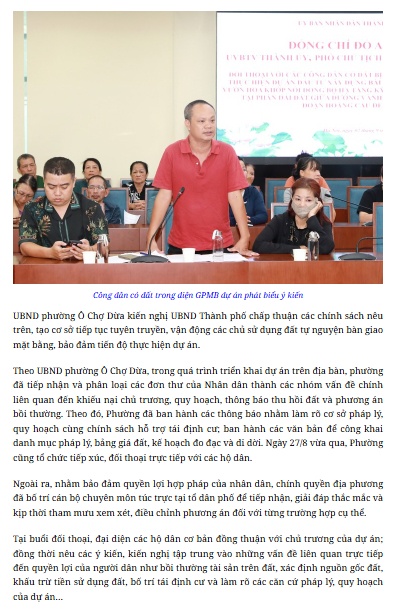 Chỉ 10 ngày để gỡ vướng GPMB dự án bãi đỗ xe trên “đường đắt nhất hành tinh”