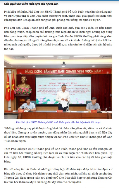 Chỉ 10 ngày để gỡ vướng GPMB dự án bãi đỗ xe trên “đường đắt nhất hành tinh”