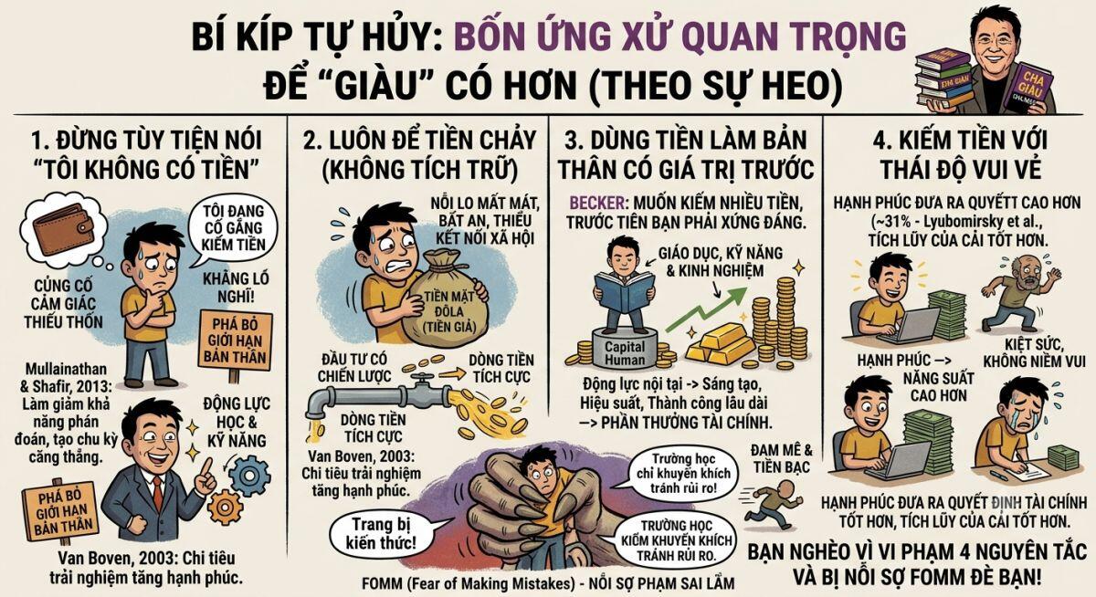 Kiếm tiền cả đời vẫn không giàu: Có thể vấn đề nằm ở cách bạn dùng tiền