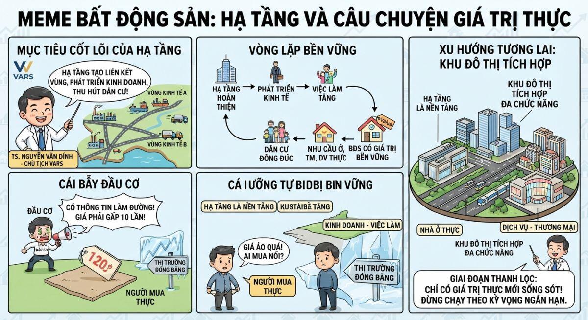 Hạ tầng không phải “cây đũa thần” của BĐS: Giá đất muốn tăng bền cần thêm điều này