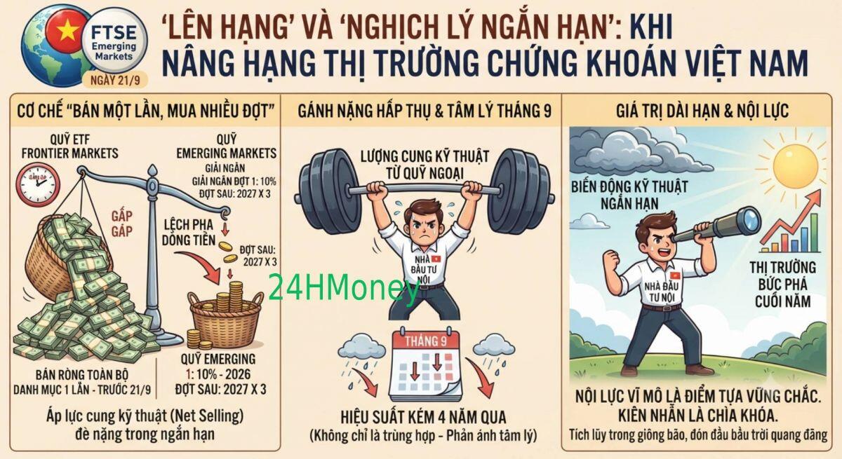 FTSE nâng hạng, TTCK tháng 9 vẫn có thể 'khó thở": Đừng vội mừng!