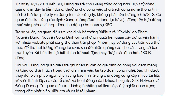 Đứng tên cho Xôi Lạc TV dù biết vi phạm, Giám đốc công nghệ nhận 10,5 tỷ đồng