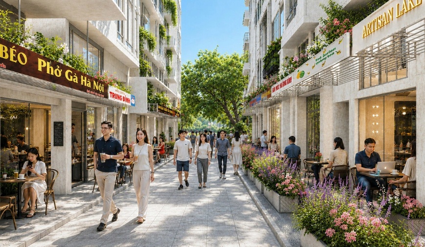 Phối cảnh Hồ Gươm và khu vực phụ cận tầm nhìn 100 năm