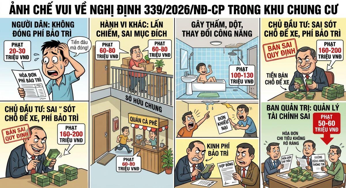 Ở chung cư, không đóng phí bảo trì cũng có thể bị phạt tới 30 triệu đồng
