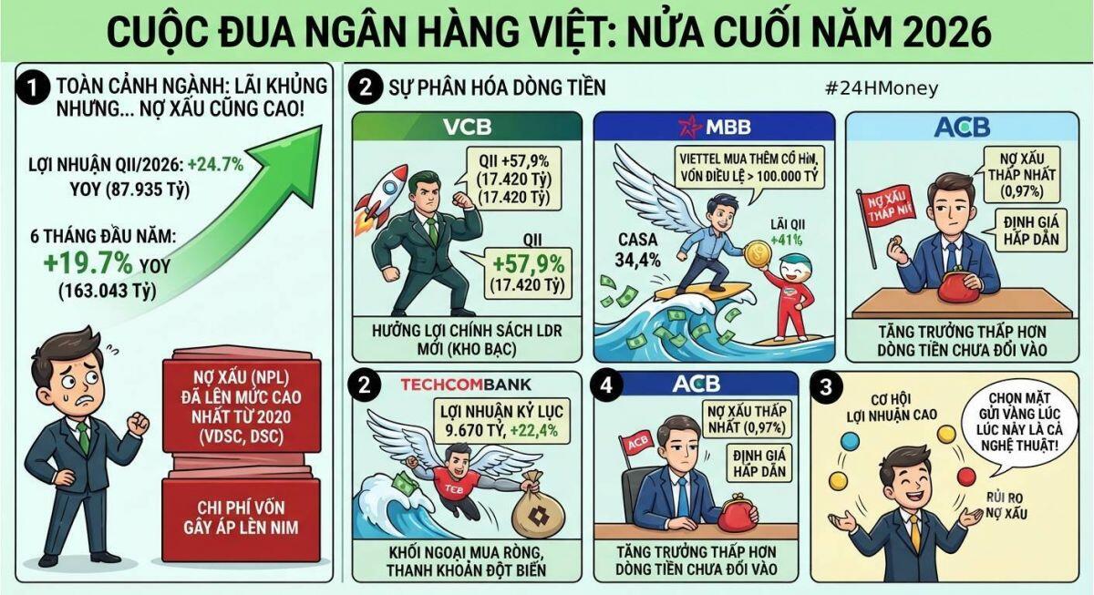 Vì sao cổ phiếu ngân hàng đang được chú ý trở lại?