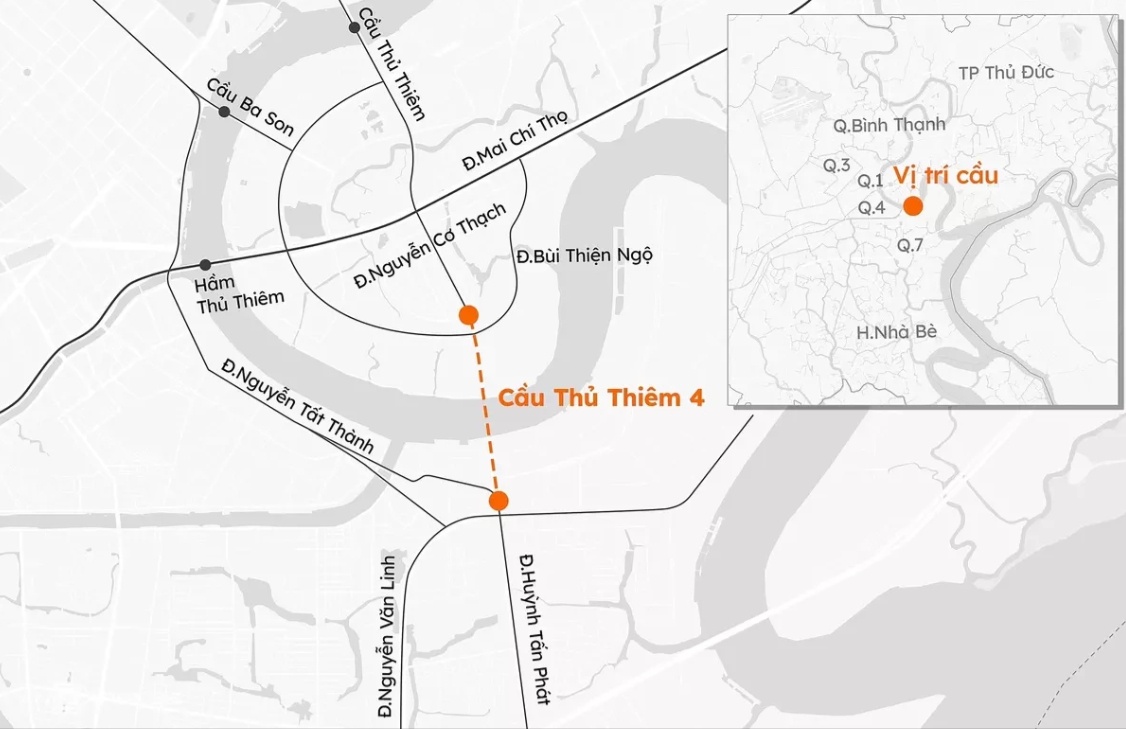Thiết kế cầu Thủ Thiêm 4 với mái vòm hình sóng nước