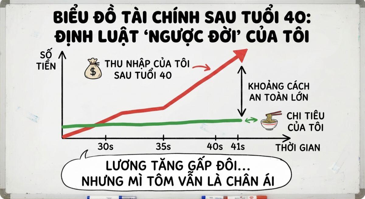 Nghệ thuật "cầm chân" chi tiêu sau tuổi 40: Khi giàu hơn không có nghĩa là sống đắt đỏ hơn