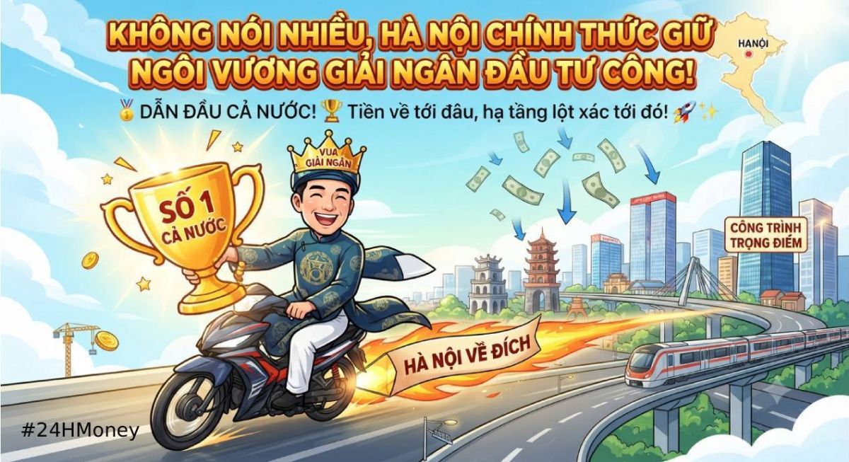 Không nói nhiều, Hà Nội chính thức giữ ngôi vương giải ngân đầu tư công!