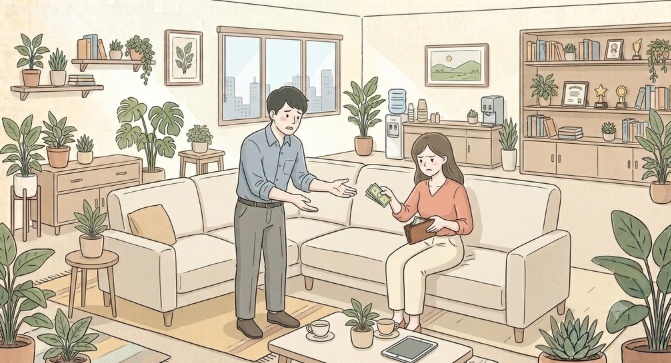 Bức bối vì muốn mua gì tôi cũng phải xin vợ