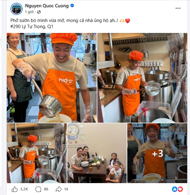 Cường Đô La bán thêm phở