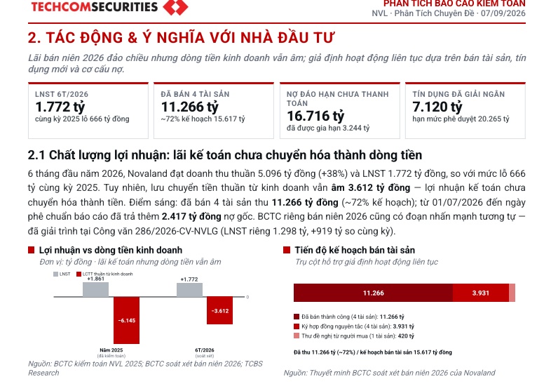 TCBS lý giải cảnh báo “hoạt động liên tục” của Novaland: Rủi ro nằm ở đâu?