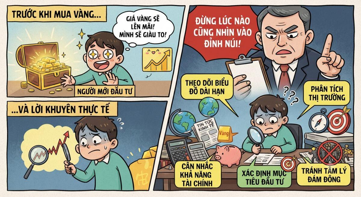 Mua vàng đừng bắt đầu bằng việc hỏi “hôm nay giá bao nhiêu?”