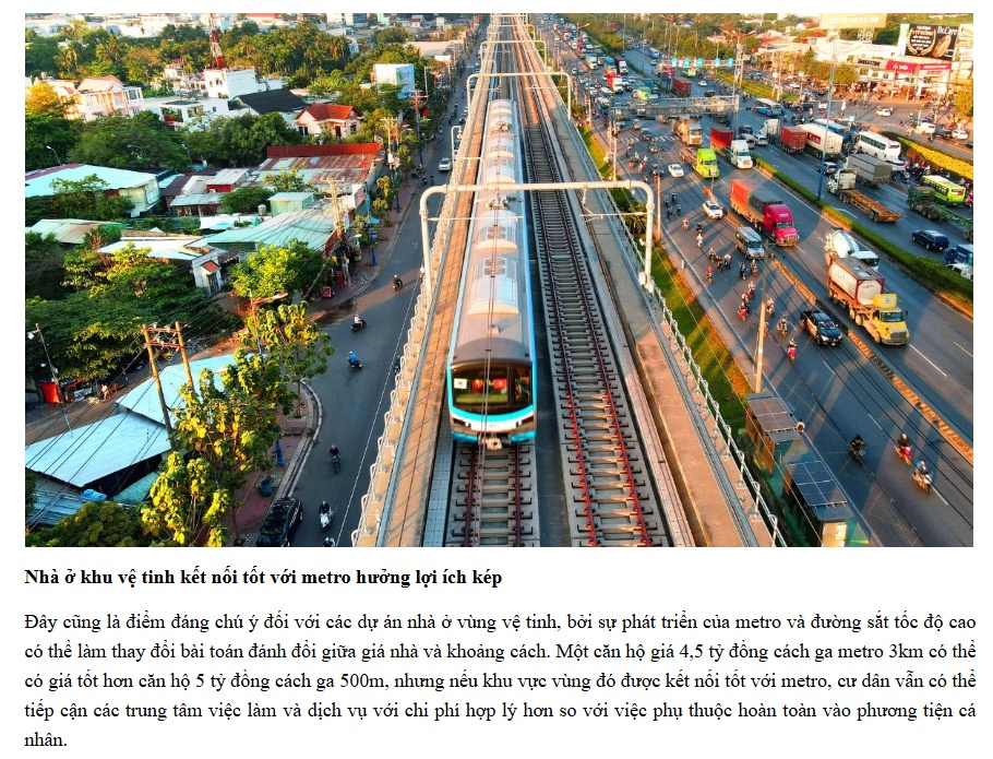 Nhà gần metro: Giá cao hơn nhưng rẻ hơn?