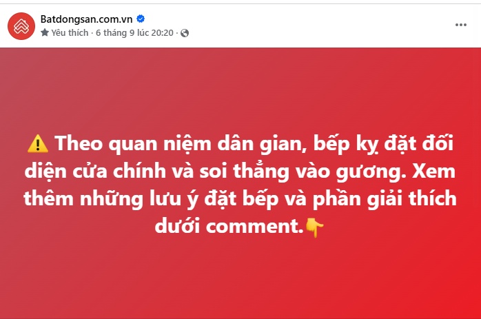 Đặt bếp thế nào để vừa tiện sử dụng vừa hợp quan niệm dân gian? Nhà xây mới nên biết