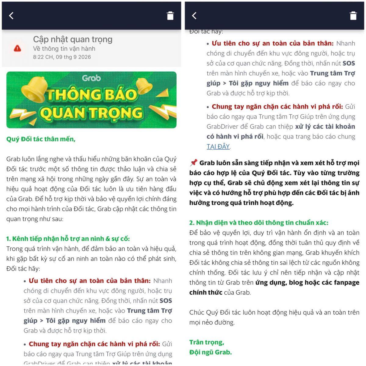 "Bão" tắt app phản đối Grab