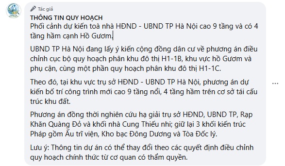 Hà Nội sắp có tòa nhà 9 tầng, 4 tầng hầm bên Hồ Gươm?