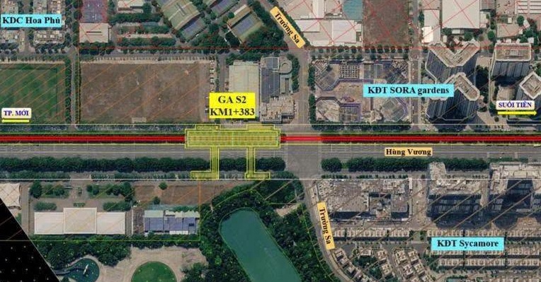 Lộ diện tuyến metro 30,66 km nối Bình Dương với Suối Tiên, có 17 nhà ga