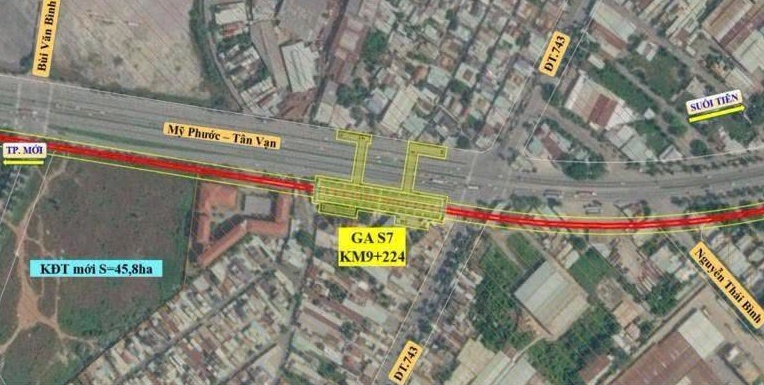 Lộ diện tuyến metro 30,66 km nối Bình Dương với Suối Tiên, có 17 nhà ga