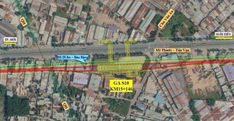 Lộ diện tuyến metro 30,66 km nối Bình Dương với Suối Tiên, có 17 nhà ga