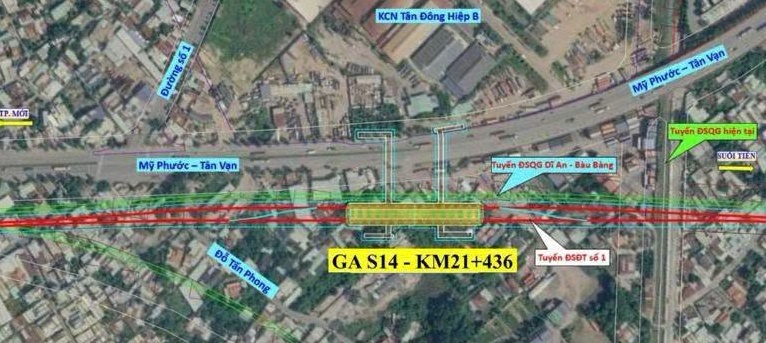 Lộ diện tuyến metro 30,66 km nối Bình Dương với Suối Tiên, có 17 nhà ga