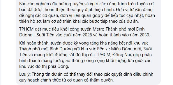 Lộ diện tuyến metro 30,66 km nối Bình Dương với Suối Tiên, có 17 nhà ga