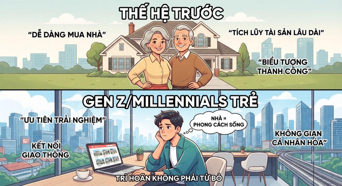 Một thế hệ đang nghĩ khác về chuyện mua nhà