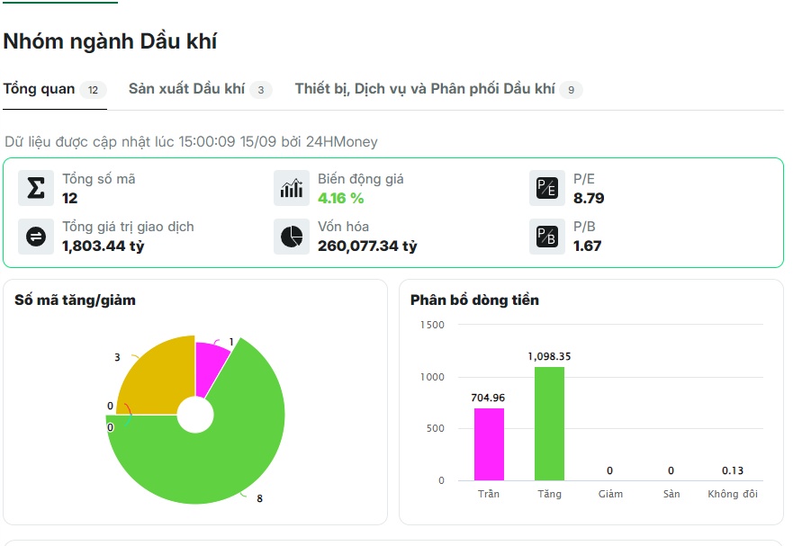 Cổ phiếu dầu khí đồng loạt tăng mạnh: Điều gì đang đứng sau “cơn sóng” này?