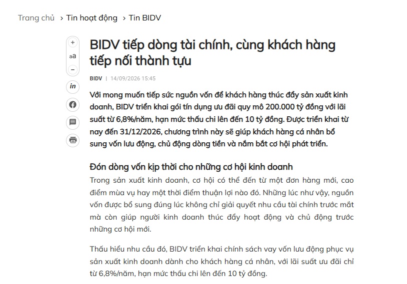 Sau chỉ đạo của Thủ tướng, một Big 4 tung gói 200.000 tỷ đồng, doanh nghiệp thêm cơ hội vay rẻ?