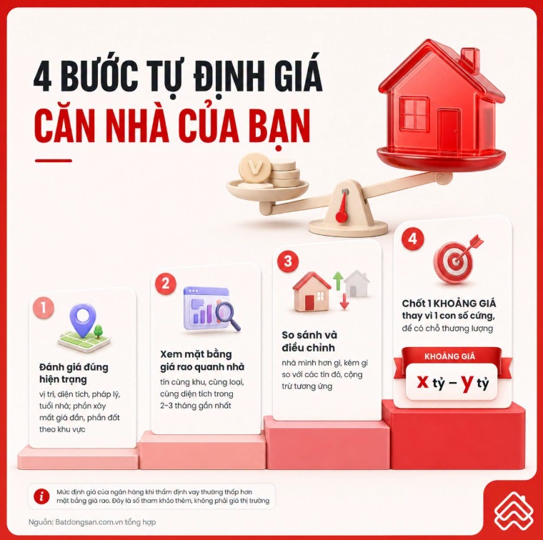Muốn bán nhà không bị “hớ”: Nhớ 4 bước tự định giá này