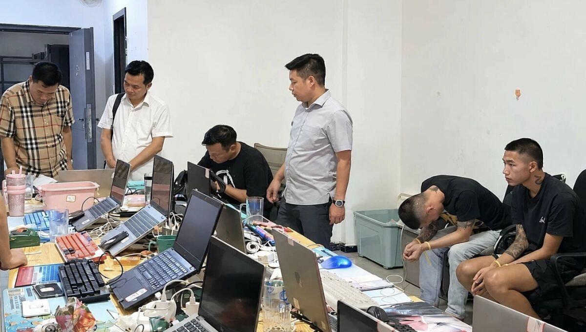 Công an Việt Nam và Lào đột kích ổ lừa đảo tại đặc khu Tam giác vàng