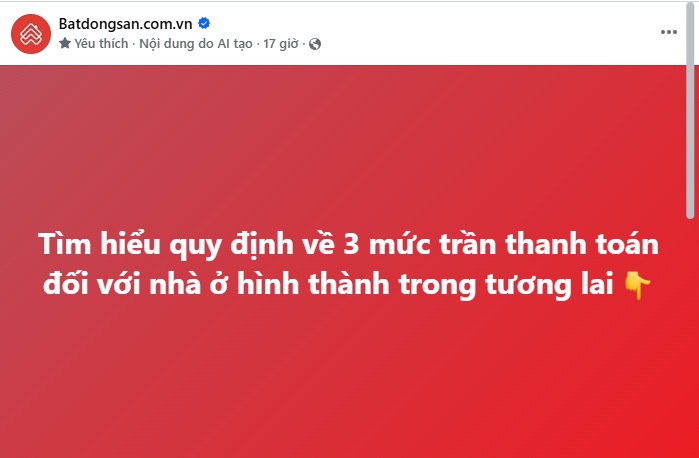 3 mức trần thanh toán khi mua nhà hình thành trong tương lai: Người mua cần đặc biệt lưu ý