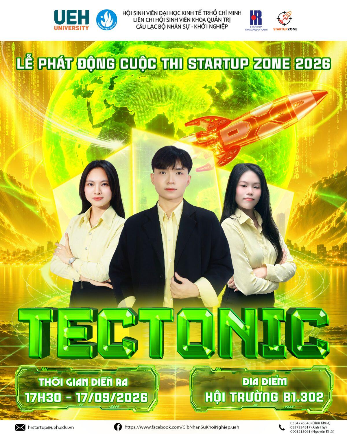 Khai màn Startup Zone 2026 "TECTONIC": Nơi ý tưởng trẻ biến thành hiện thực
