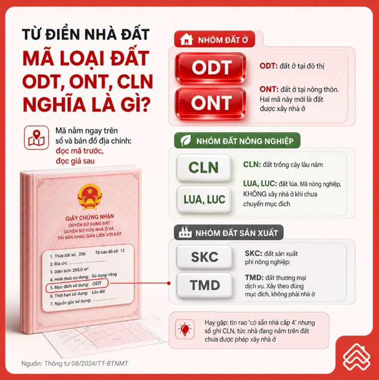 3 chữ cái trên sổ đỏ có thể quyết định mảnh đất của bạn có được xây nhà hay không