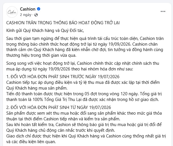 Thương hiệu kim cương Cashion “comeback”: Giấy kiểm định PNJ Lab vẫn được thị trường tin dùng