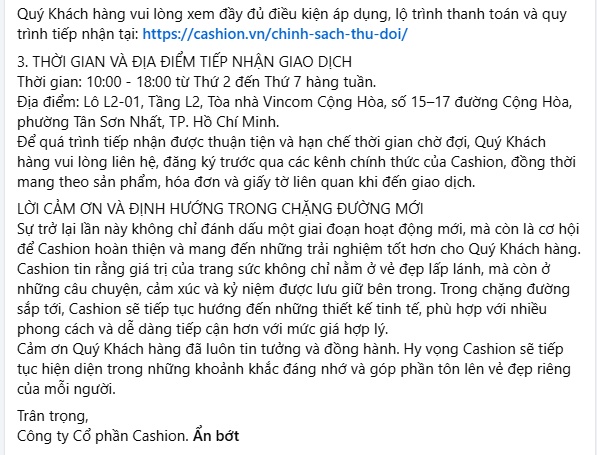 Thương hiệu kim cương Cashion “comeback”: Giấy kiểm định PNJ Lab vẫn được thị trường tin dùng
