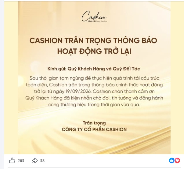 Thương hiệu kim cương Cashion “comeback”: Giấy kiểm định PNJ Lab vẫn được thị trường tin dùng