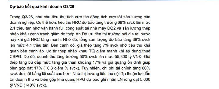 HPG được MBS định giá 32.000 đồng/cp, dư địa tăng giá khoảng 50%