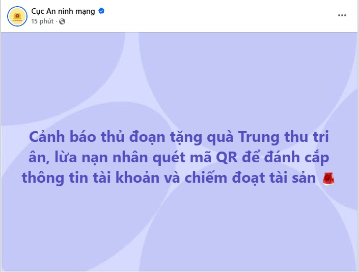 Bẫy quà Trung thu miễn phí: Cẩn thận với mã QR có thể đánh cắp thông tin, chiếm đoạt tiền