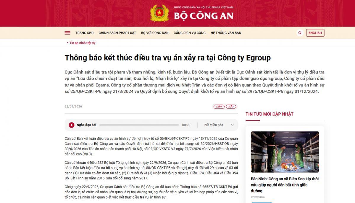Vụ Shark Thủy: Bộ Công an vừa có thông báo mới