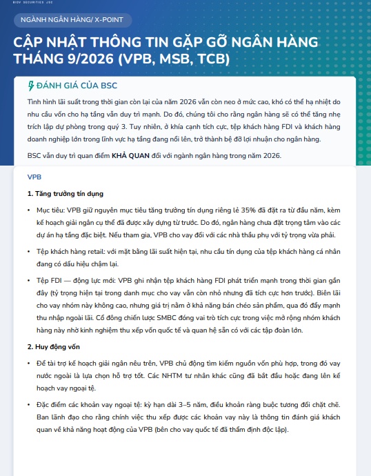 Cuối năm 2026, VPB, MSB và TCB có gì đáng chú ý?