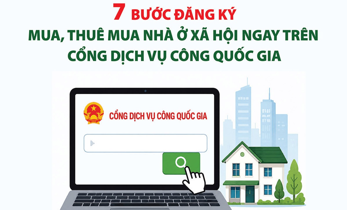 7 bước đăng ký mua nhà ở xã hội online