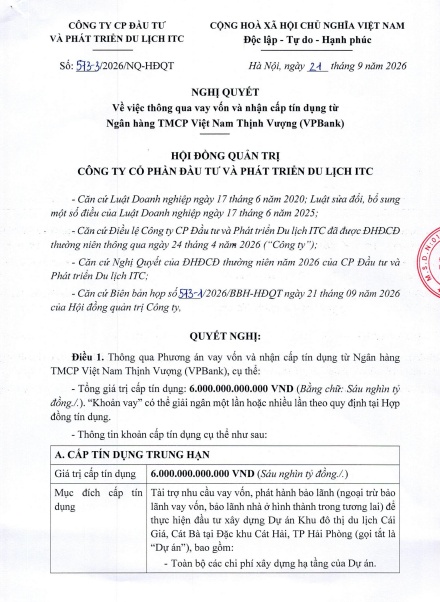 VPBank (VPB) cấp tín dụng 6.000 tỷ cho một đại dự án ở Cát Bà