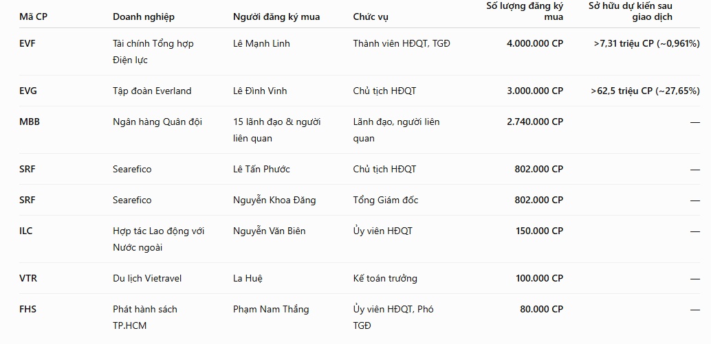 Thị trường vừa nâng hạng, các sếp đã rủ nhau "mua" hàng triệu cổ phiếu